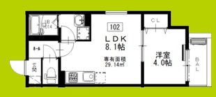 仮称）堺市東区南野田AP　A棟の物件間取画像